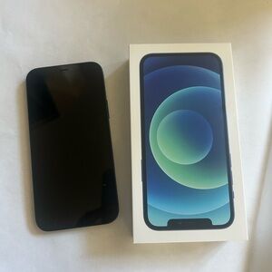 Apple iPhone 12 unblock  Blue Smartphone with Box used excellent condition